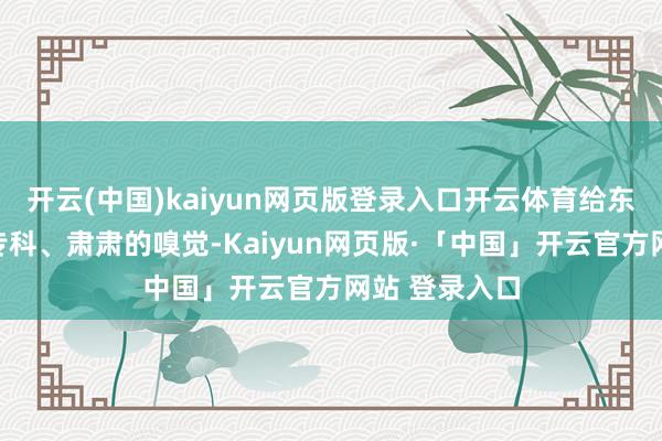 开云(中国)kaiyun网页版登录入口开云体育给东说念主一种专科、肃肃的嗅觉-Kaiyun网页版·「中国」开云官方网站 登录入口